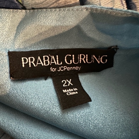 Prabal Gurung paradise blue maxi dress size 2X - Picture 14 of 16